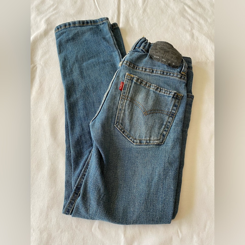 Boys size 10 reg Levi's jeans 511 W25 L26